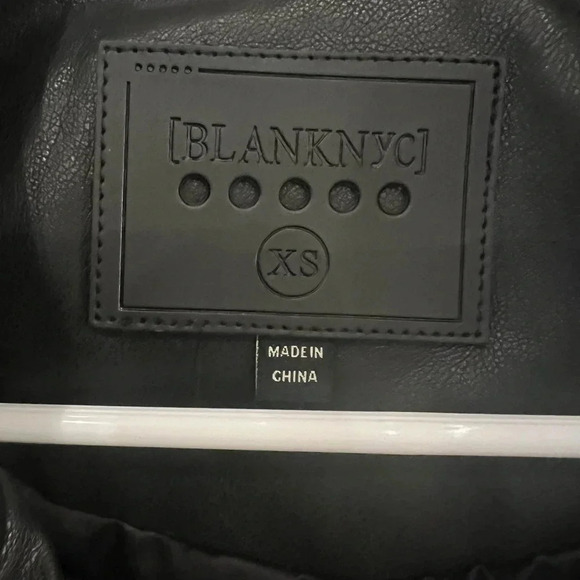 NWT BLANK NYC Faux Leather Moto Jacket - Picture 7 of 8